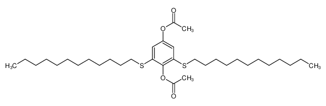 2,6-Bis-dodecylmercapto-1,4-diacetoxy-benzol CAS:97658-56-5 manufacturer & supplier