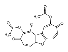 Acetic acid 14-acetoxy-3-chloro-5,13-dioxo-9-oxa-tricyclo[8.5.0.02,8]pentadeca-1(10),2(8),3,6,11,14-hexaen-4-yl ester CAS:97670-21-8 manufacturer & supplier