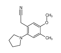 5-methoxy-4-methyl-2-(1-pyrrolidinyl)benzeneacetonitrile CAS:97673-92-2 manufacturer & supplier