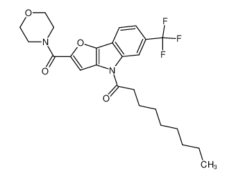 1-[2-(Morpholine-4-carbonyl)-6-trifluoromethyl-furo[3,2-b]indol-4-yl]-nonan-1-one CAS:97682-00-3 manufacturer & supplier