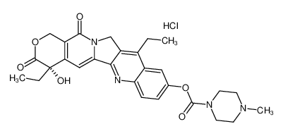 4-Methyl-piperazine-1-carboxylic acid (S)-4,11-diethyl-4-hydroxy-3,13-dioxo-3,4,12,13-tetrahydro-1H-2-oxa-6,12a-diaza-dibenzo[b,h]fluoren-9-yl ester; hydrochloride CAS:97682-50-3 manufacturer & supplier