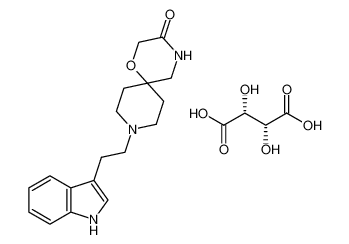 9-(2-(1H-indol-3-yl)ethyl)-1-oxa-4,9-diazaspiro[5.5]undecan-3-one (2R,3R)-2,3-dihydroxysuccinate CAS:97683-06-2 manufacturer & supplier