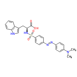 (2S)-2-[[4-[[4-(dimethylamino)phenyl]diazenyl]phenyl]sulfonylamino]-3-(1H-indol-3-yl)propanoic acid CAS:97685-00-2 manufacturer & supplier