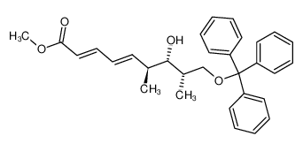 Methyl (2E,4E,6S,7S,8S)-7-hydroxy-6,8-dimethyl-9-triphenylmethoxy-2,4-nonadienoate CAS:97690-87-4 manufacturer & supplier