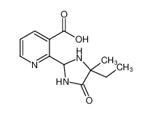 3-Pyridinecarboxylic acid, 2-(4-ethyl-4-methyl-5-oxo-2-imidazolidinyl)- CAS:97699-20-2 manufacturer & supplier