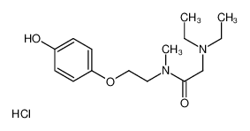 2-(diethylamino)-N-[2-(4-hydroxyphenoxy)ethyl]-N-methylacetamide,hydrochloride CAS:97703-00-9 manufacturer & supplier