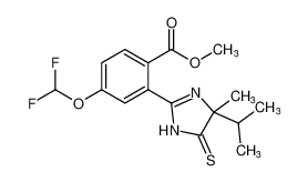 methyl 4-(difluoromethoxy)-2-(4-isopropyl-4-methyl-5-thioxo-4,5-dihydro-1H-imidazol-2-yl)benzoate CAS:97712-11-3 manufacturer & supplier