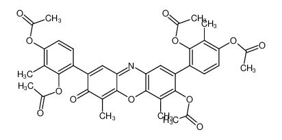 7-acetoxy-2,8-bis-(2,4-diacetoxy-3-methyl-phenyl)-4,6-dimethyl-phenoxazin-3-one CAS:97734-46-8 manufacturer & supplier