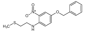 Benzenamine, N-[2-(methylthio)ethyl]-2-nitro-4-(phenylmethoxy)- CAS:97743-77-6 manufacturer & supplier