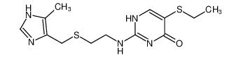 5-(ethylthio)-2-((2-(((5-methyl-1H-imidazol-4-yl)methyl)thio)ethyl)amino)pyrimidin-4(1H)-one CAS:97744-16-6 manufacturer & supplier