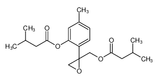 (2-(4-methyl-2-((3-methylbutanoyl)oxy)phenyl)oxiran-2-yl)methyl 3-methylbutanoate CAS:97745-11-4 manufacturer & supplier