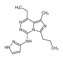 (1-Ethyl-8-methyl-6-propyl-imidazo[1,5-d][1,2,4]triazin-4-yl)-(1H-pyrazol-3-yl)-amine CAS:97751-53-6 manufacturer & supplier