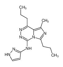 (8-Methyl-1,6-dipropyl-imidazo[1,5-d][1,2,4]triazin-4-yl)-(1H-pyrazol-3-yl)-amine CAS:97751-58-1 manufacturer & supplier