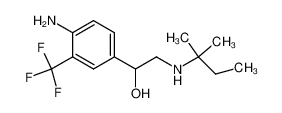 1-(4-Amino-3-trifluoromethyl-phenyl)-2-(1,1-dimethyl-propylamino)-ethanol CAS:97760-55-9 manufacturer & supplier