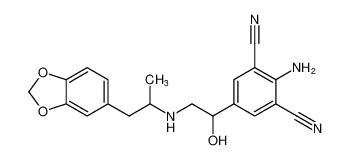 2-amino-5-(2-((1-(benzo[d][1,3]dioxol-5-yl)propan-2-yl)amino)-1-hydroxyethyl)isophthalonitrile CAS:97760-73-1 manufacturer & supplier