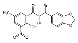 3-benzo[1,3]dioxol-5-yl-2,3-dibromo-1-(2-hydroxy-5-methyl-3-nitro-phenyl)-propan-1-one CAS:97771-86-3 manufacturer & supplier