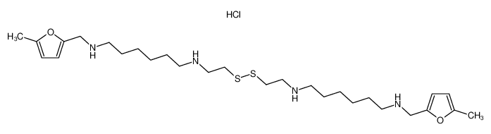 N-(5-Methyl-furan-2-ylmethyl)-N'-[2-(2-{6-[(5-methyl-furan-2-ylmethyl)-amino]-hexylamino}-ethyldisulfanyl)-ethyl]-hexane-1,6-diamine; hydrochloride CAS:97783-28-3 manufacturer & supplier