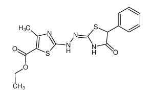 4-methyl-2-[(4-oxo-5-phenyl-thiazolidin-2-ylidene)-hydrazino]-thiazole-5-carboxylic acid ethyl ester CAS:97785-34-7 manufacturer & supplier