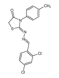 2,4-dichloro-benzaldehyde (4-oxo-3-p-tolyl-thiazolidin-2-ylidene)-hydrazone CAS:97786-33-9 manufacturer & supplier