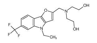 2-bis(2-hydroxyethyl)aminomethyl-4-ethyl-6-trifluoromethylfuro(3,2-b)indole CAS:97791-50-9 manufacturer & supplier