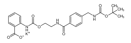 potassium 2-(((2-(4-(((tert-butoxycarbonyl)amino)methyl)benzamido)ethoxy)carbonyl)amino)benzoate CAS:97794-90-6 manufacturer & supplier