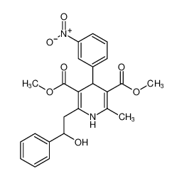 dimethyl 2-(2-hydroxy-2-phenylethyl)-6-methyl-4-(3-nitrophenyl)-1,4-dihydropyridine-3,5-dicarboxylate CAS:97795-94-3 manufacturer & supplier