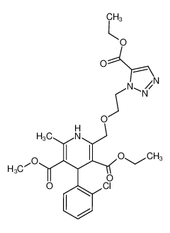 4-(2-Chloro-phenyl)-2-[2-(5-ethoxycarbonyl-[1,2,3]triazol-1-yl)-ethoxymethyl]-6-methyl-1,4-dihydro-pyridine-3,5-dicarboxylic acid 3-ethyl ester 5-methyl ester CAS:97801-17-7 manufacturer & supplier