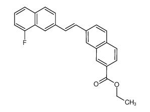 7-[(Z)-2-(8-Fluoro-naphthalen-2-yl)-vinyl]-naphthalene-2-carboxylic acid ethyl ester CAS:97814-75-0 manufacturer & supplier