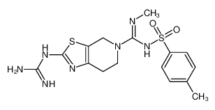 2-(diaminomethylideneamino)-N'-methyl-N-(4-methylphenyl)sulfonyl-6,7-dihydro-4H-[1,3]thiazolo[5,4-c]pyridine-5-carboximidamide CAS:97817-46-4 manufacturer & supplier