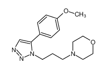 Morpholine, 4-[3-[5-(4-methoxyphenyl)-1H-1,2,3-triazol-1-yl]propyl]- CAS:97819-67-5 manufacturer & supplier