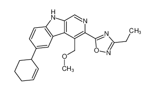 5-(6-(cyclohex-2-en-1-yl)-4-(methoxymethyl)-9H-pyrido[3,4-b]indol-3-yl)-3-ethyl-1,2,4-oxadiazole CAS:97820-33-2 manufacturer & supplier