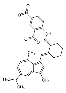 (2-(5-Isopropyl-3,8-dimethylazulen-1-yl)-methylen-cyclohexanon)-(2,4-dinitro-phenylhydrazon) CAS:97829-72-6 manufacturer & supplier