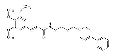 (Z)-N-[4-(4-Phenyl-3,6-dihydro-2H-pyridin-1-yl)-butyl]-3-(3,4,5-trimethoxy-phenyl)-acrylamide CAS:97830-88-1 manufacturer & supplier