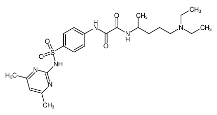 N-(4-diethylamino-1-methyl-butyl)-N'-[4-(4,6-dimethyl-pyrimidin-2-ylsulfamoyl)-phenyl]-oxalamide CAS:97830-93-8 manufacturer & supplier