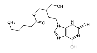 [4-(2-amino-6-oxo-3H-purin-9-yl)-2-(hydroxymethyl)butyl] hexanoate CAS:97845-82-4 manufacturer & supplier