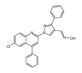 1-(6-Chloro-4-phenyl-quinolin-2-yl)-3-phenyl-1H-pyrazole-4-carbaldehyde oxime CAS:97849-34-8 manufacturer & supplier