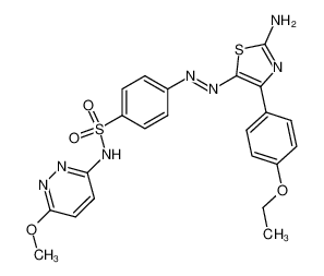 4-[2-Amino-4-(4-ethoxy-phenyl)-thiazol-5-ylazo]-N-(6-methoxy-pyridazin-3-yl)-benzenesulfonamide CAS:97855-02-2 manufacturer & supplier