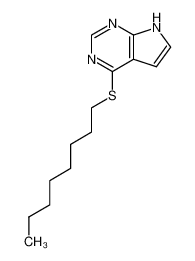 4-octylsulfanyl-7H-pyrrolo[2,3-d]pyrimidine CAS:97863-17-7 manufacturer & supplier