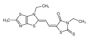 3-ethyl-5-[2-(3-ethyl-5-methyl-3H-thiazolo[5,4-d]thiazol-2-ylidene)-ethylidene]-2-thioxo-thiazolidin-4-one CAS:97863-96-2 manufacturer & supplier