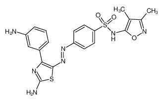 4-[2-Amino-4-(3-amino-phenyl)-thiazol-5-ylazo]-N-(3,4-dimethyl-isoxazol-5-yl)-benzenesulfonamide CAS:97867-45-3 manufacturer & supplier