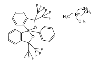 tetraethylammonium bis(α,α-bis(trifluoromethyl)benzenemethanolato(2-)-C2,O)phenylsilicate(1-) CAS:97878-00-7 manufacturer & supplier