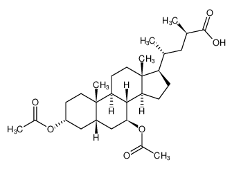 Cholane-23-carboxylic acid, 3,7-bis(acetyloxy)-, (3a,5b,7b,23R)- CAS:97883-82-4 manufacturer & supplier