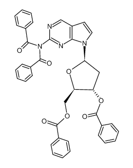 2-(Dibenzoylamino)-7-(3,5-di-O-benzoyl-2-desoxy-β-D-erythro-pentofuranosyl)-7H-pyrrolo(2,3-d)pyrimidin CAS:97892-92-7 manufacturer & supplier