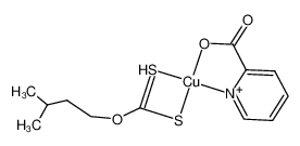 Cu(isoamylxanthate)(2-picolinic acid) CAS:97893-64-6 manufacturer & supplier