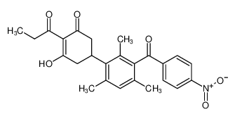 5-hydroxy-2',4',6'-trimethyl-3'-(4-nitrobenzoyl)-4-propionyl-1,6-dihydro-[1,1'-biphenyl]-3(2H)-one CAS:97909-80-3 manufacturer & supplier