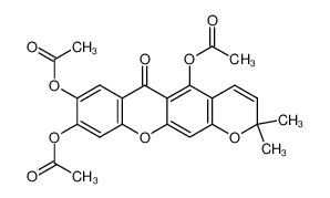 Acetic acid 8,9-diacetoxy-2,2-dimethyl-6-oxo-2H,6H-pyrano[3,2-b]xanthen-5-yl ester CAS:97911-18-7 manufacturer & supplier