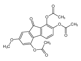 9H-Fluoren-9-one, 1,2,5-tris(acetyloxy)-7-methoxy- CAS:97915-42-9 manufacturer & supplier