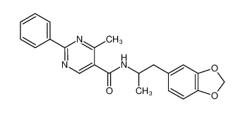 4-methyl-2-phenyl-pyrimidine-5-carboxylic acid 2-benzo[1,3]dioxol-5-yl-1-methyl-ethylamide CAS:97921-83-0 manufacturer & supplier