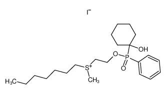 Heptyl-{2-[(1-hydroxy-cyclohexyl)-phenyl-phosphinoyloxy]-ethyl}-methyl-sulfonium; iodide CAS:97931-09-4 manufacturer & supplier