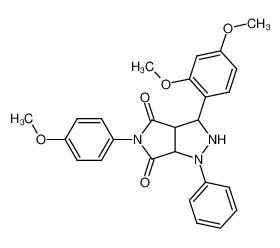 3-(2,4-Dimethoxy-phenyl)-5-(4-methoxy-phenyl)-1-phenyl-tetrahydro-pyrrolo[3,4-c]pyrazole-4,6-dione CAS:97935-82-5 manufacturer & supplier